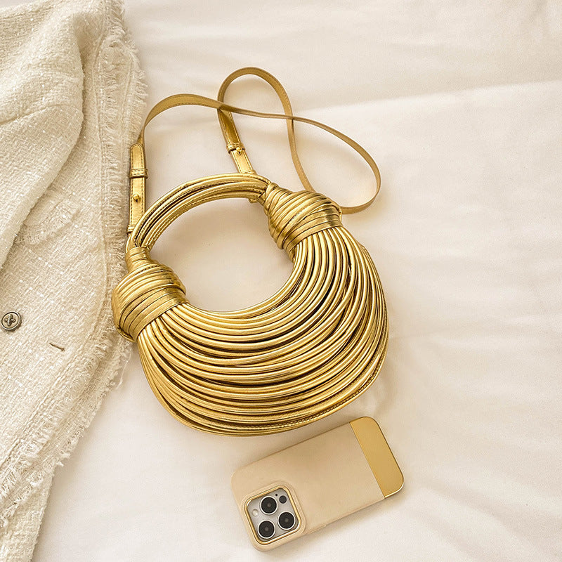 Chic Metal Noodles Underarm Bag | Timeless French Style | same ANTHEM - Bag