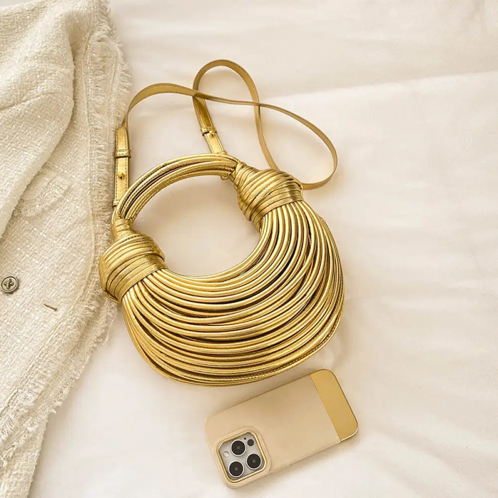 Chic Metal Noodles Underarm Bag | Timeless French Style | same ANTHEM - Bag