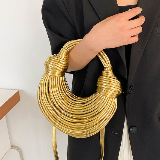 Chic Metal Noodles Underarm Bag | Timeless French Style | same ANTHEM - Bag