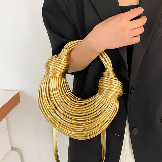 Chic Metal Noodles Underarm Bag | Timeless French Style | same ANTHEM - Bag