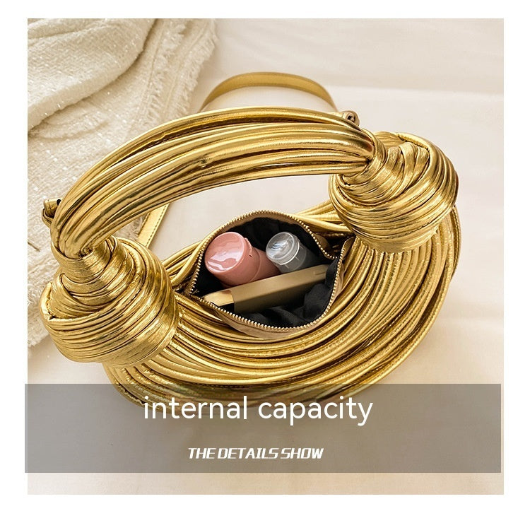 Chic Metal Noodles Underarm Bag | Timeless French Style | same ANTHEM - Bag