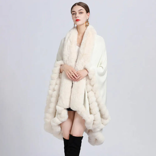 Chic Oversized Fur Collar Cardigan | same ANTHEM Jackets - Jacket