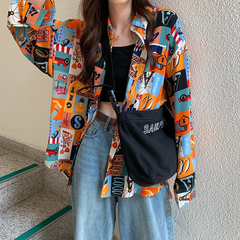 Chic Patchwork Pattern Shirt for Women | same ANTHEM – Made for Soulmates & Lovers