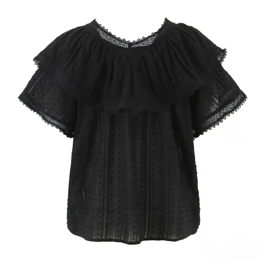 Chic Romantic Lace Loose Top Women | Elegant Everyday Streetwear | same ANTHEM.
