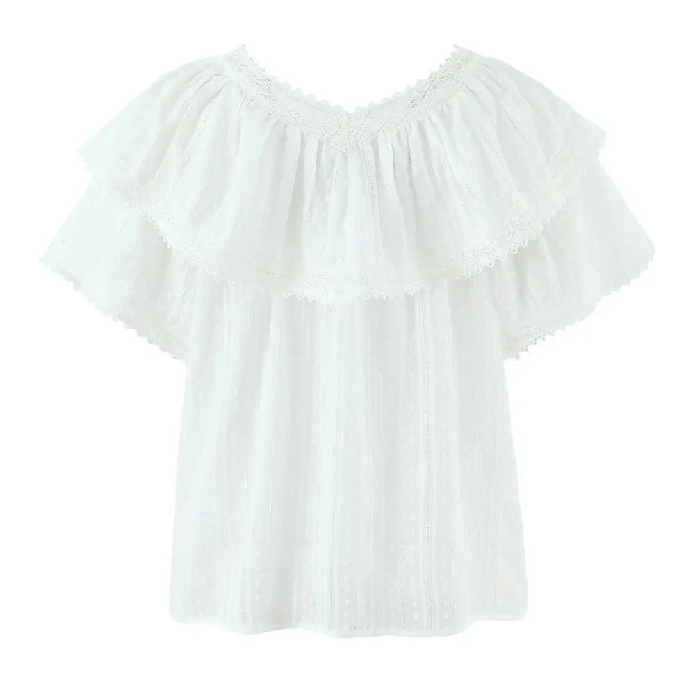 Chic Romantic Lace Loose Top Women | Elegant Everyday Streetwear | same ANTHEM.
