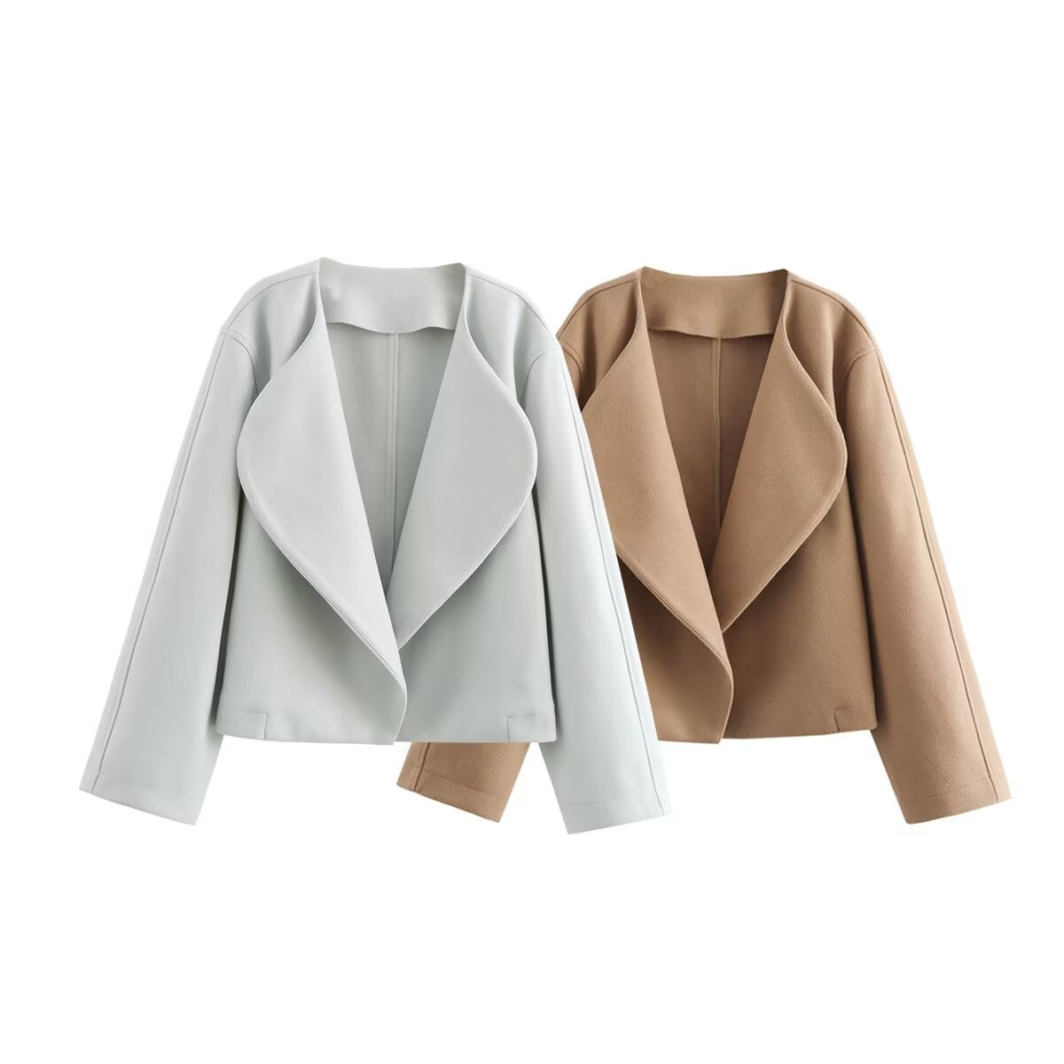 Chic Woolen Suit Collar Cardigan Jacket | same ANTHEM