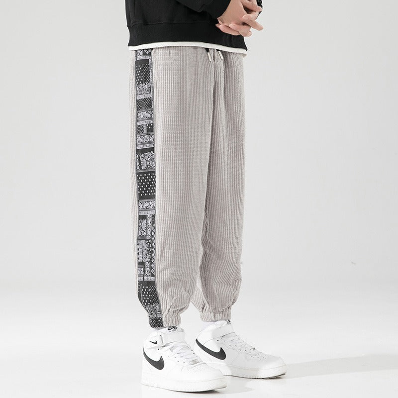 China-Chic Corduroy Pants – Chinese Streetwear for Soulmates | same ANTHEM - Light gray / M