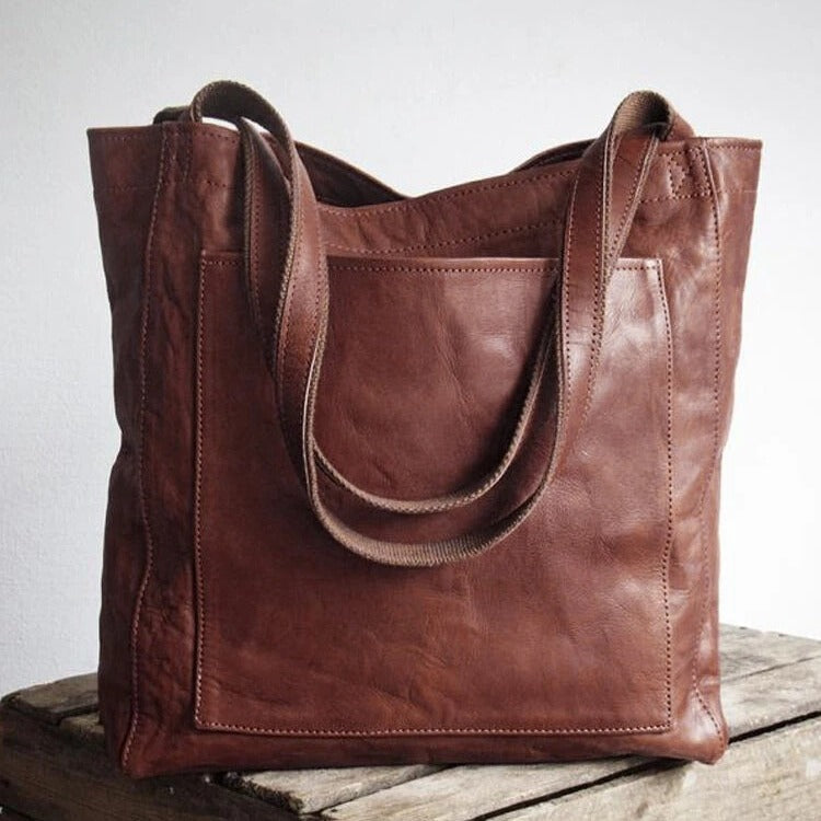 Classic Chic Soft PU Leather Tote – same ANTHEM | Made for Lovers & Soulmates