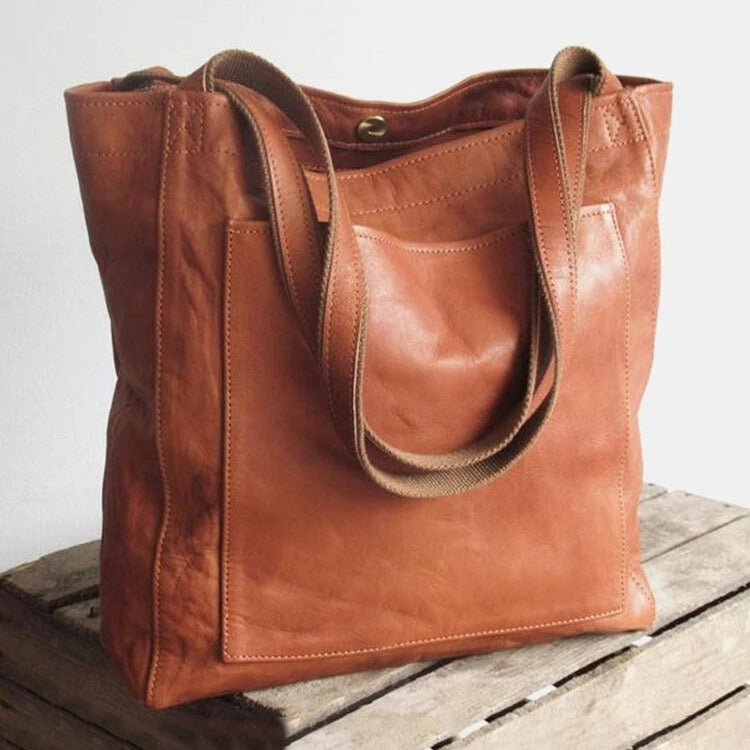 Classic Chic Soft PU Leather Tote – same ANTHEM | Made for Lovers & Soulmates