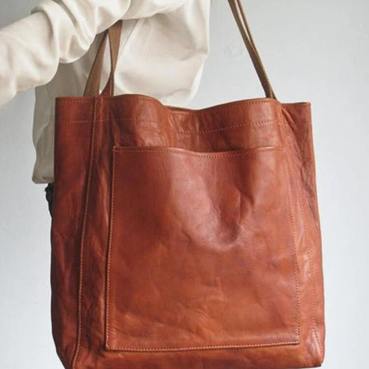 Classic Chic Soft PU Leather Tote – same ANTHEM | Made for Lovers & Soulmates