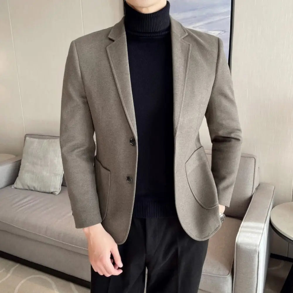 Classic Lightly Mature Woolen Blazer | Elegant Business & Dinner Suit Jacket | same ANTHEM