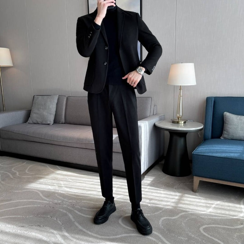 Classic Lightly Mature Woolen Blazer | Elegant Business & Dinner Suit Jacket | same ANTHEM