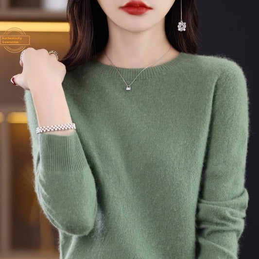 Classic Pure Wool Crew Neck Sweater – Elegant Everyday Pullover for Lovers & Soulmates | same ANTHEM