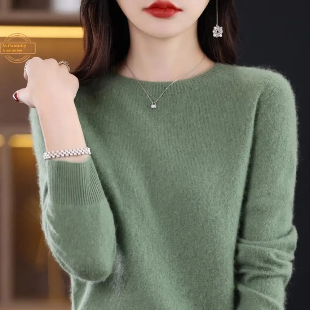Classic Pure Wool Crew Neck Sweater – Elegant Everyday Pullover for Lovers & Soulmates | same ANTHEM