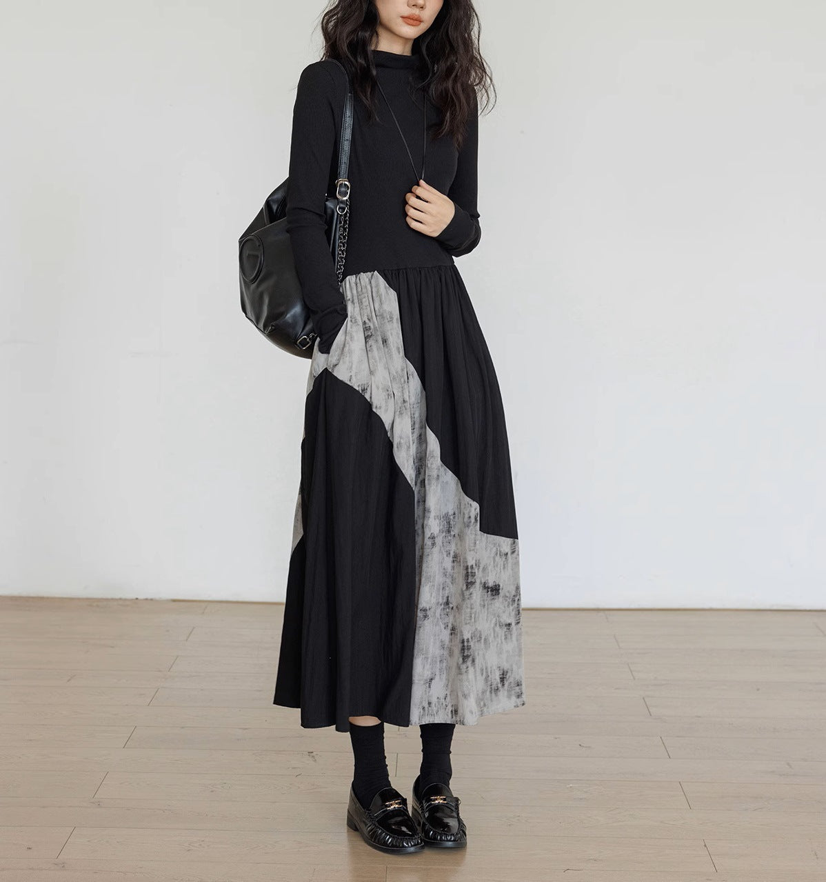 Cold Wind Black Irregular Inner Dress – Edgy Women’s Streetwear | same ANTHEM