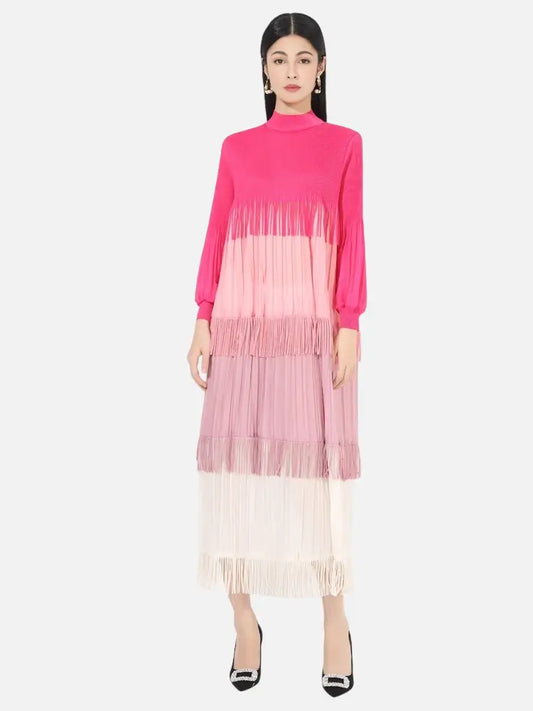 Color Blocked Tassel Maxi Dress – Soulmate Streetwear | same ANTHEM.