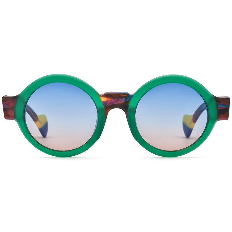 Color Matching Frosted Round Sunglasses – Soulmate Streetwear | same ANTHEM