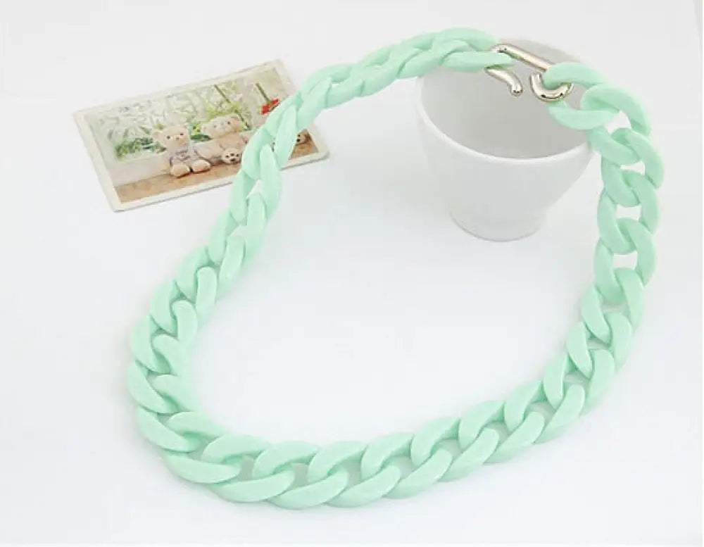 Colorful Chunky Chain Necklace – Statement Boho Streetwear | same ANTHEM