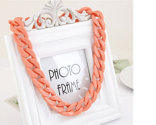 Colorful Chunky Chain Necklace – Statement Boho Streetwear | same ANTHEM