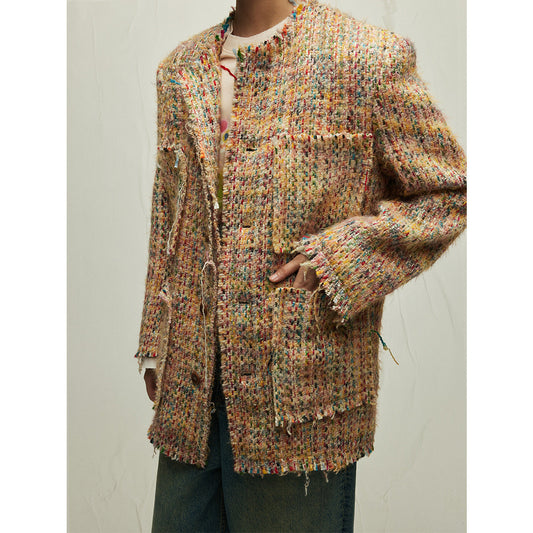 Colorful Fringed Suit Jacket | same ANTHEM. - Picture Color / One size