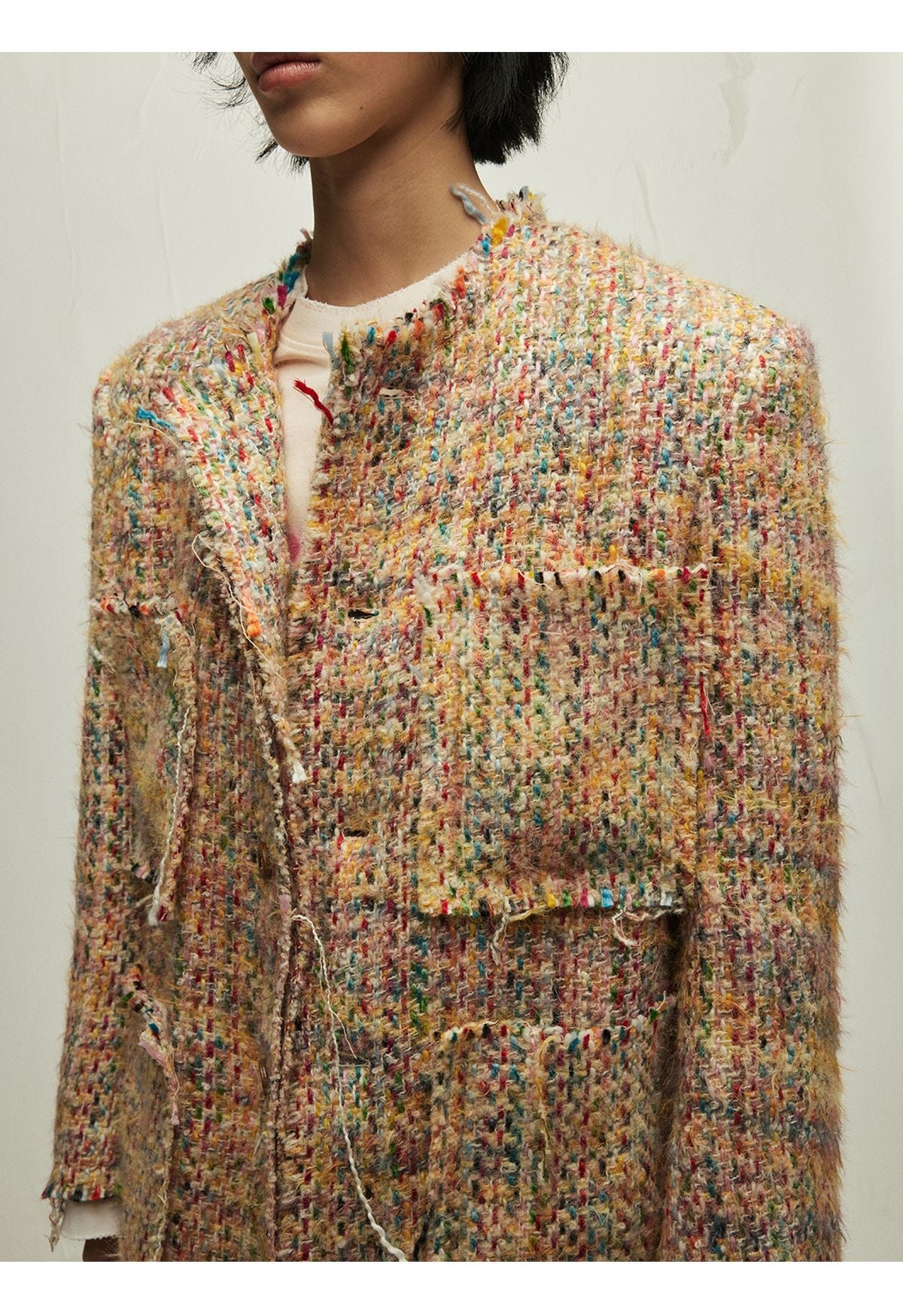 Colorful Fringed Suit Jacket | same ANTHEM. - Picture Color / One size