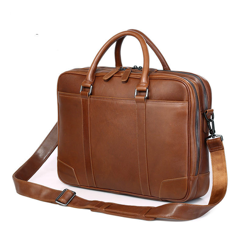Computer Bag Leather Briefcase – Casual Cool & Easy Day Accessory | same ANTHEM
