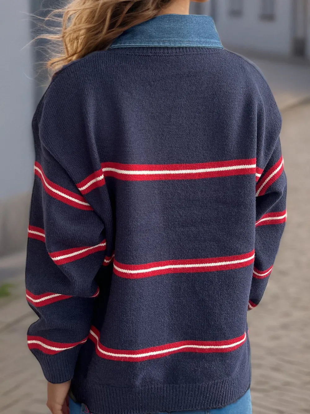 Contrast Striped Sweater – same ANTHEM | Classic Streetwear for Soulmates & Chosen Family