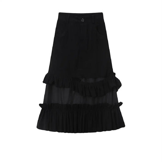 Corduroy A-line Cake Skirt | Ruffle Lover’s Skirt for Friends & Soulmates | same ANTHEM