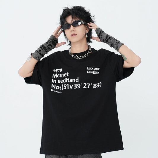 Cotton Alphabet Print T-Shirt – same ANTHEM. Soulmate Streetwear for Men