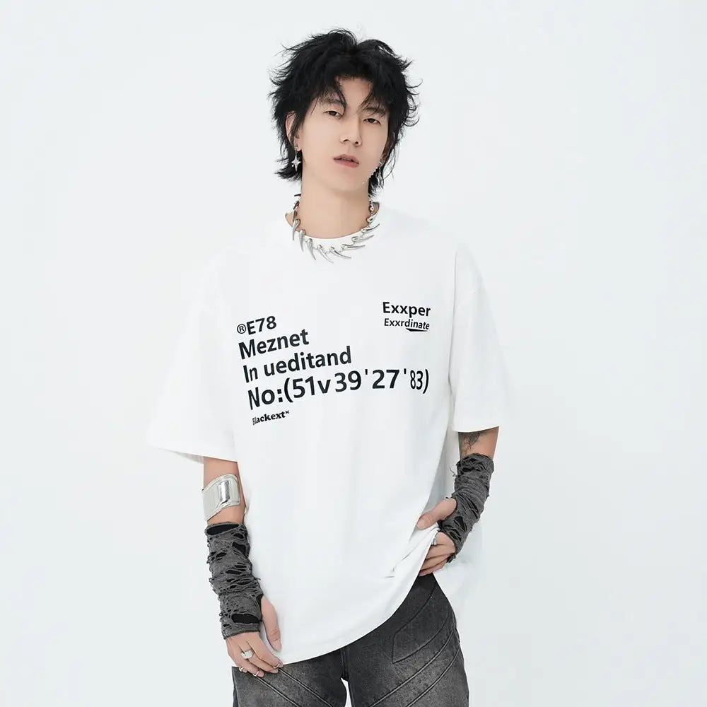 Cotton Alphabet Print T-Shirt – same ANTHEM. Soulmate Streetwear for Men