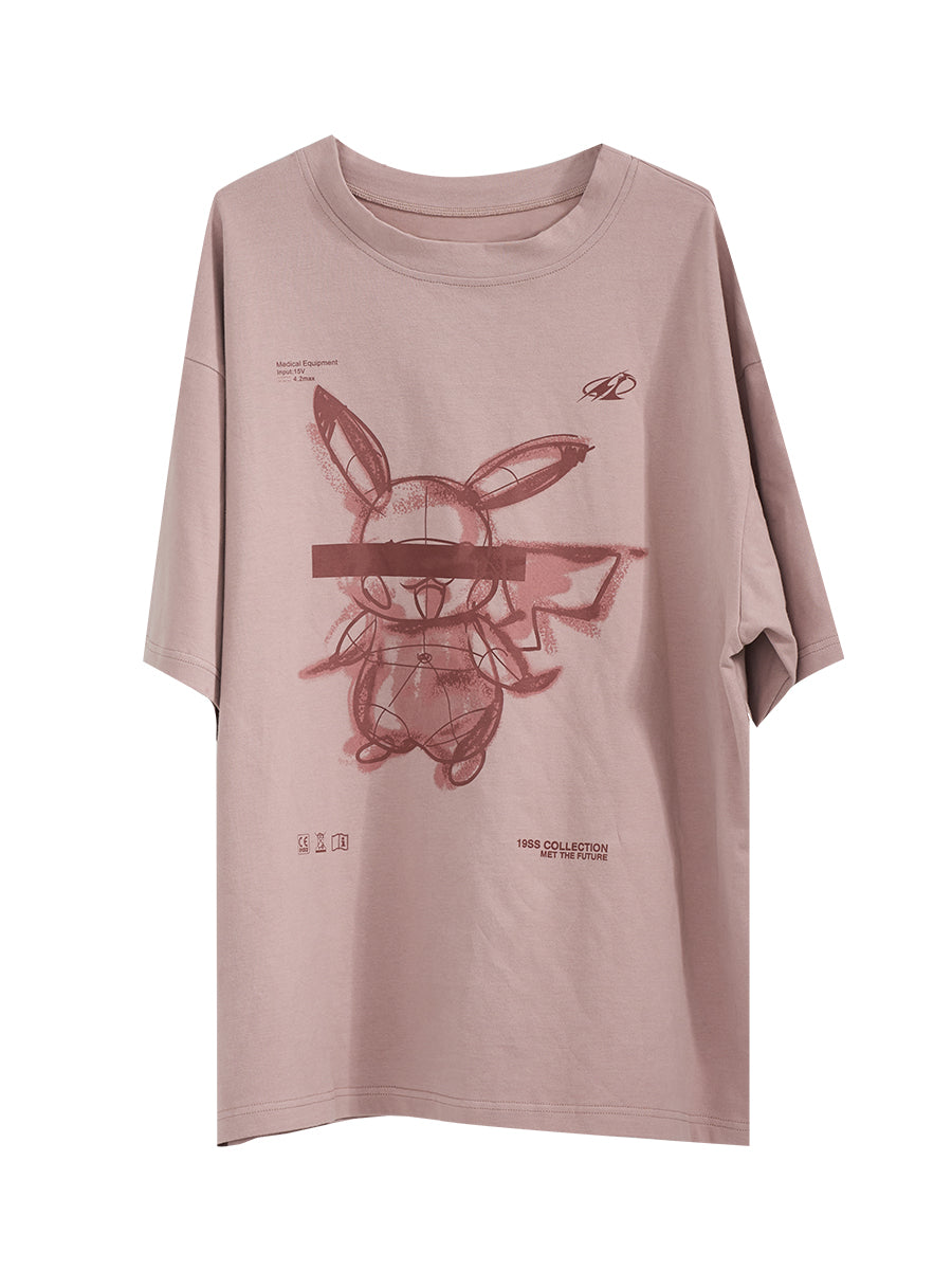 Cotton Couple T-Shirt | same ANTHEM. - Pink / 2XL - Bag