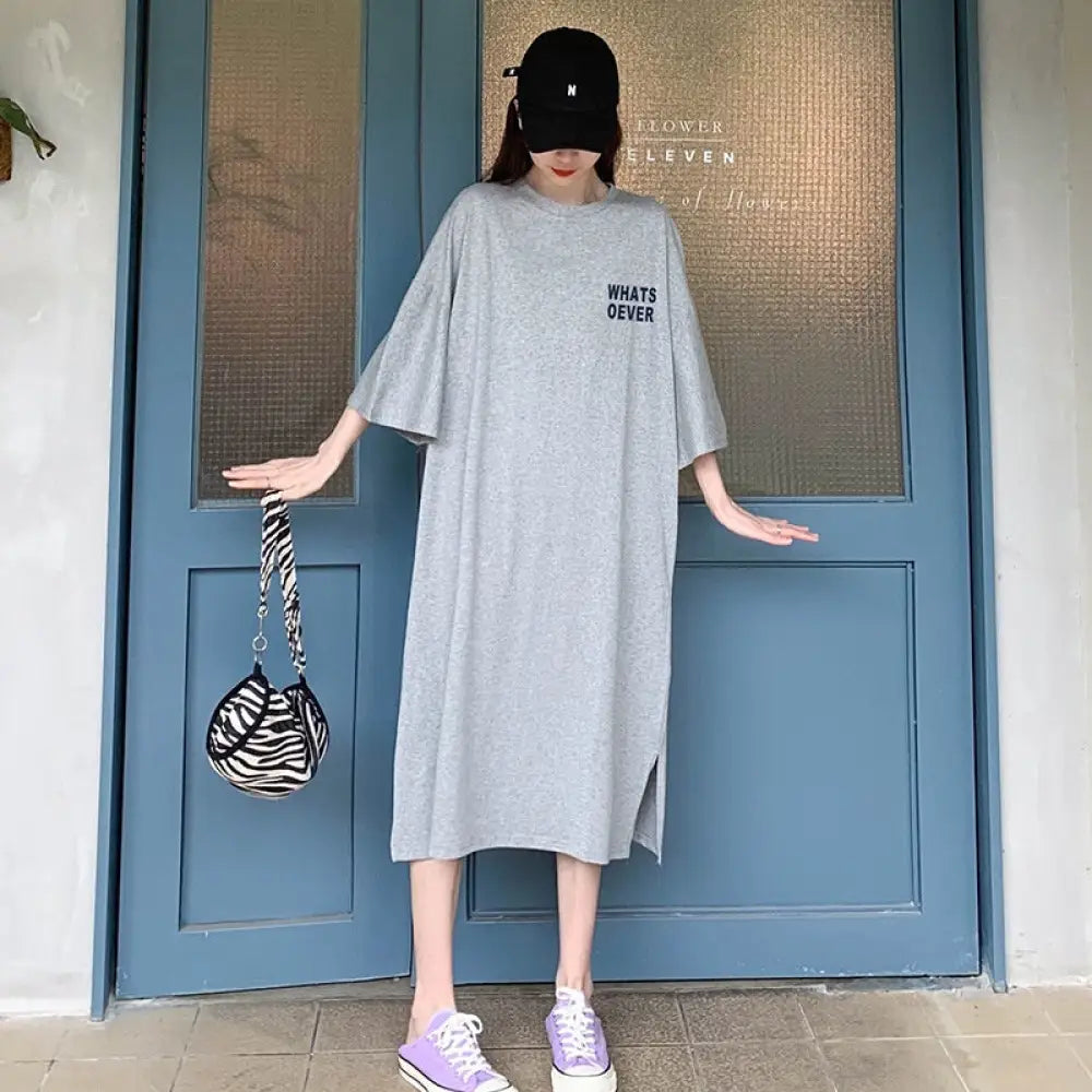 Cotton T-Shirt Dress Women | Casual Chic Streetwear | same ANTHEM.