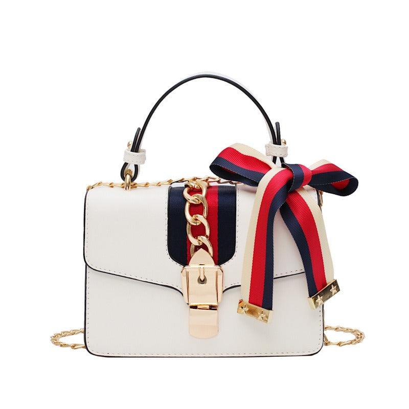 Crossbody Chain Bag & Trendy Scarves – same ANTHEM. Soulmate Streetwear Accessories - white