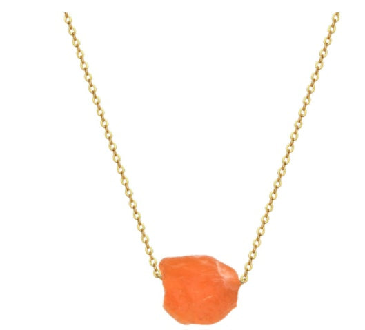 Crystal Tree of Life Necklace | Boho Chic Gemstone Pendant | same ANTHEM - Carnelian Stone / 1PCS