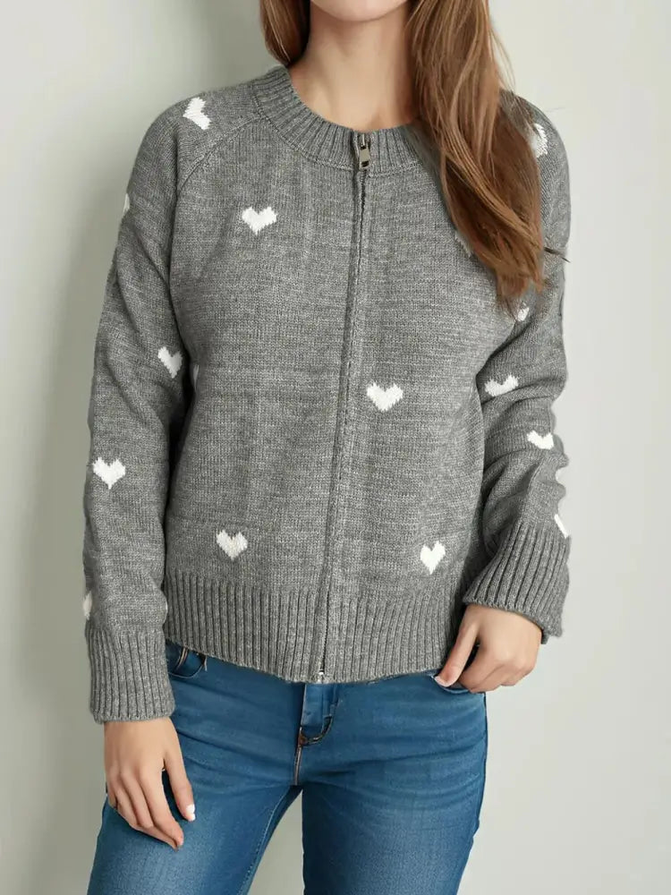 Cute College Style Zipper Cardigan – Dreamy Soulmate Streetwear | same ANTHEM