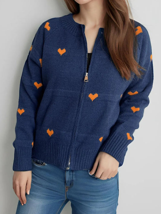 Cute College Style Zipper Cardigan – Dreamy Soulmate Streetwear | same ANTHEM