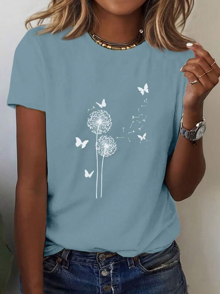 Dandelion Butterfly Tee – same ANTHEM Romantic Fashion for Soulmates