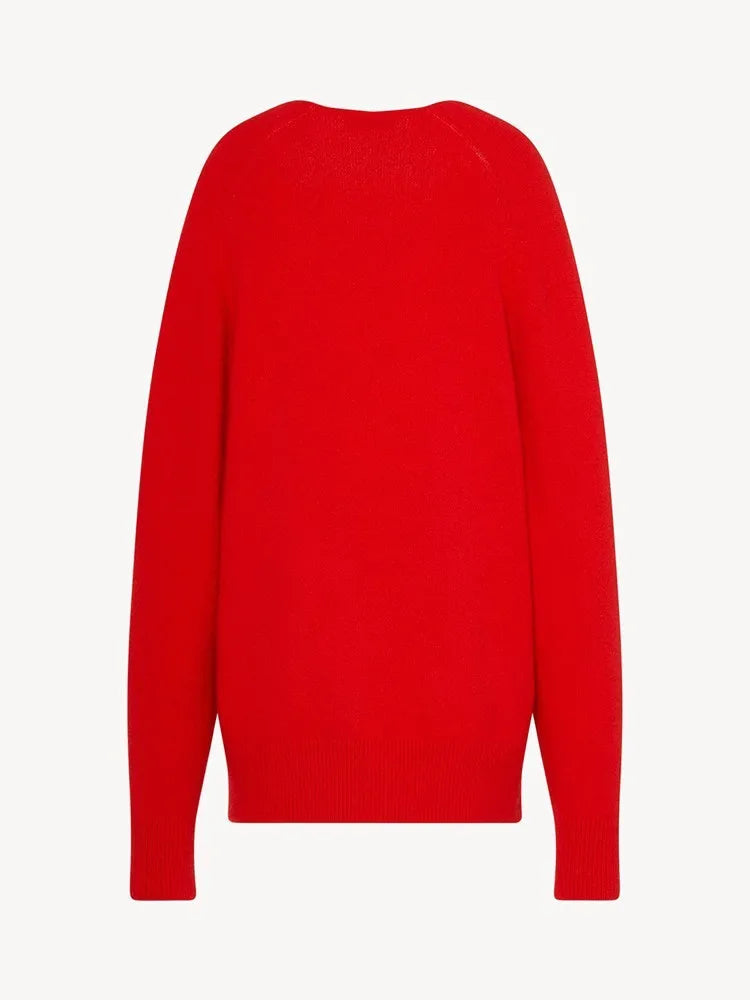 Deep V-Neck Wool Sweater | same ANTHEM.