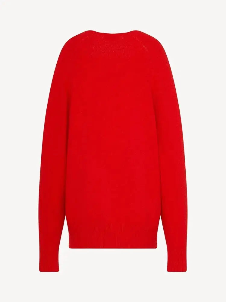 Deep V-Neck Wool Sweater | same ANTHEM.