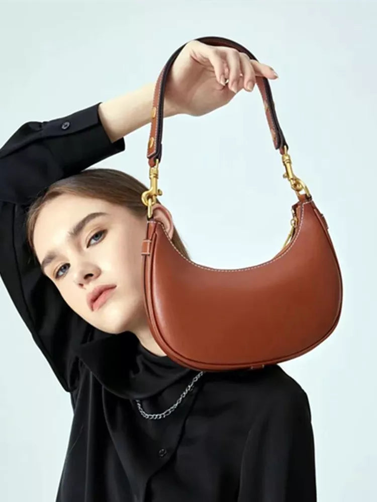 Denim Half Moon Hobo Bag | Soulmate Streetwear – same ANTHEM.
