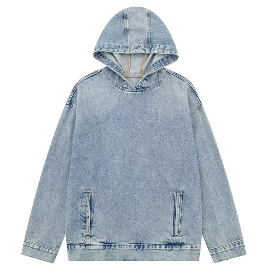 Denim Hoodie Pullover – Cute Chic Streetwear for Soulmates | same ANTHEM