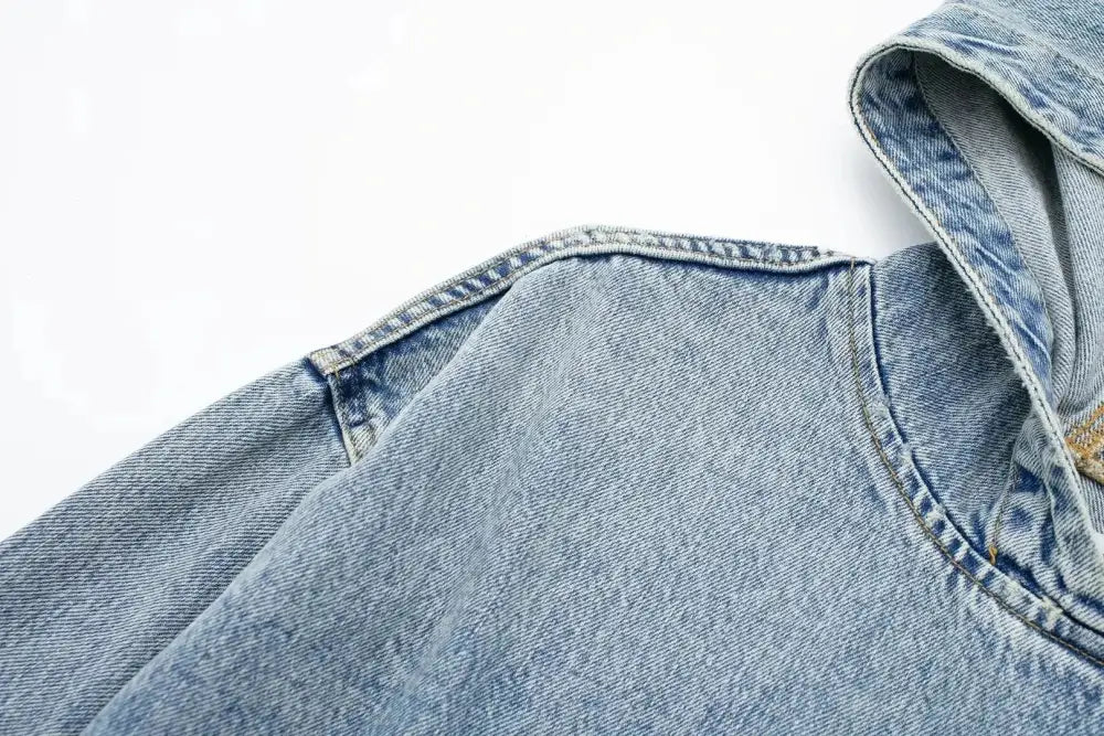 Denim Hoodie Pullover – Cute Chic Streetwear for Soulmates | same ANTHEM