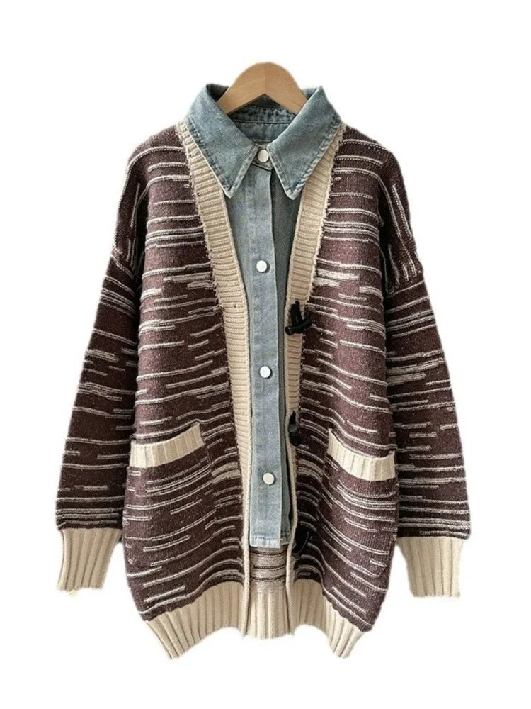 Denim Knit Cardigan Coat – Soulmate Streetwear | same ANTHEM
