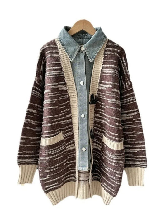 Denim Knit Cardigan Coat – Soulmate Streetwear | same ANTHEM