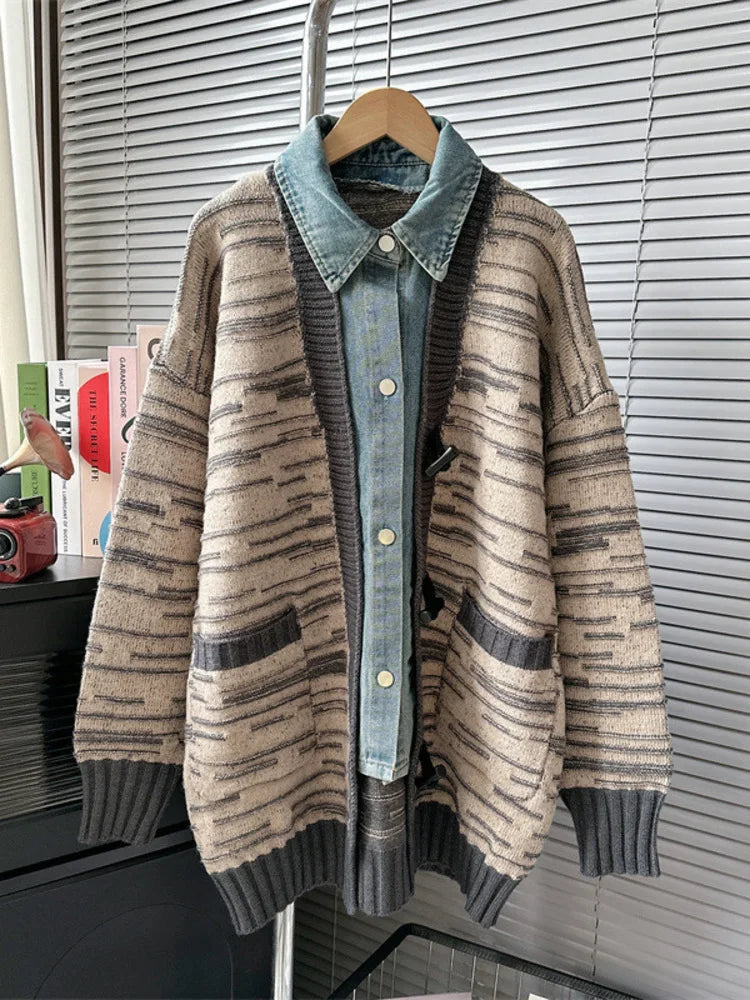 Denim Knit Cardigan Coat – Soulmate Streetwear | same ANTHEM