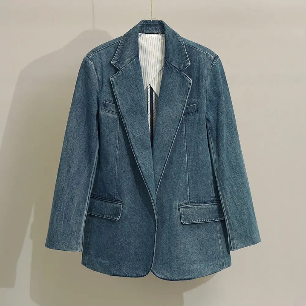 Denim Suit Jacket | same ANTHEM.