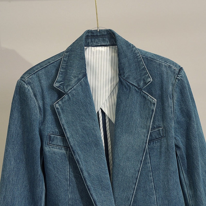 Denim Suit Jacket | same ANTHEM.