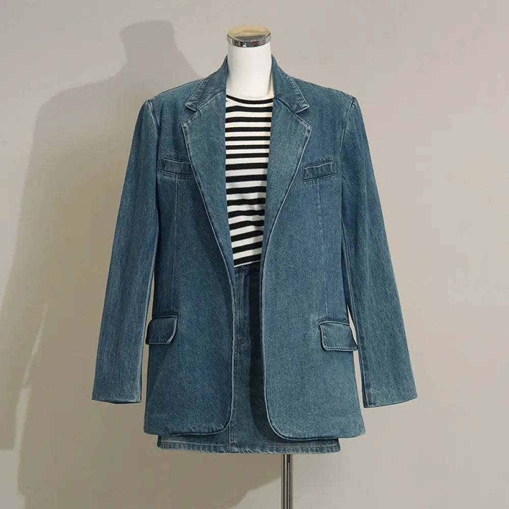 Denim Suit Jacket | same ANTHEM.