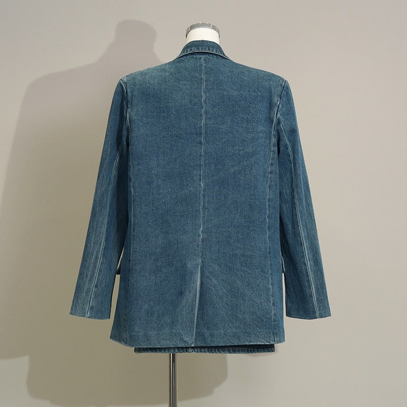 Denim Suit Jacket | same ANTHEM.