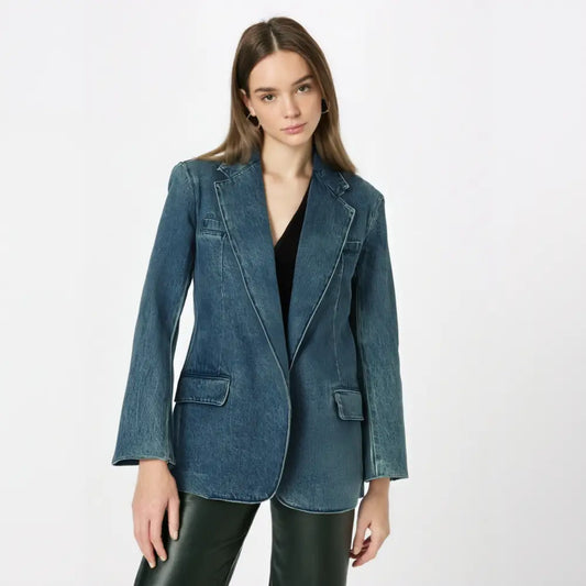 Denim Suit Jacket | same ANTHEM.